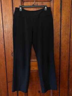Counterparts Black Pull-On Stretch Trousers Size 12 Like New